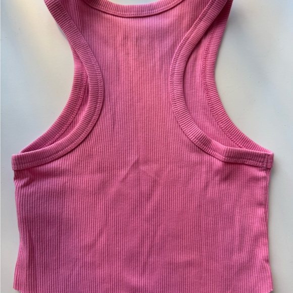 Pink Ribbed Tank Top - Picture 2 of 3